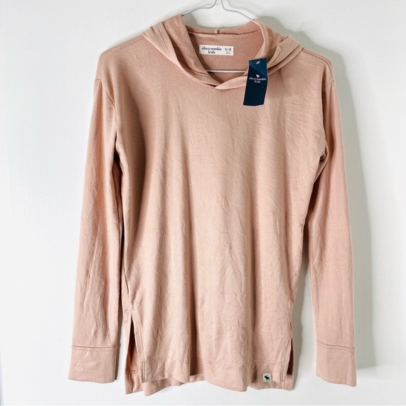 abercrombie kids Lightweight Knit Pale Rose Hooded Pullover NWT - Picture 1 of 6